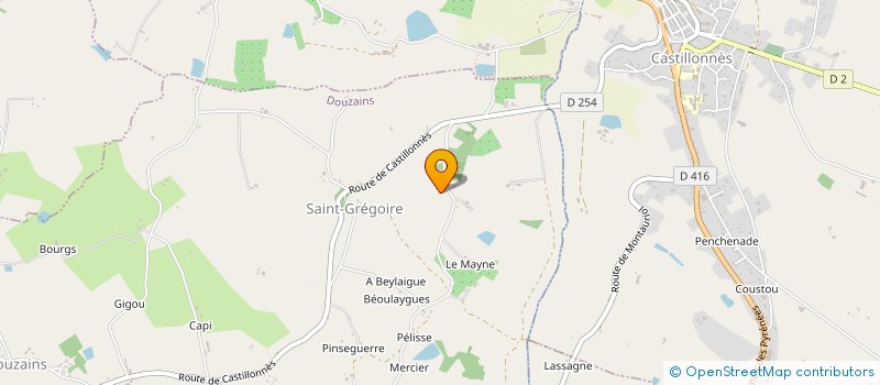 localisation de l'entreprise COLLECTIF ART'MANIAC  DOUZAINS