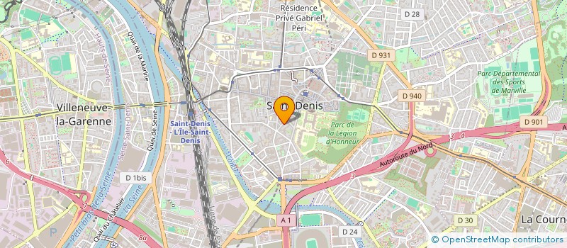 localisation de l'entreprise COLLECTIF ARTISTES SANS FRONTIERES (COLLECTIF ASF)  SAINT-DENIS