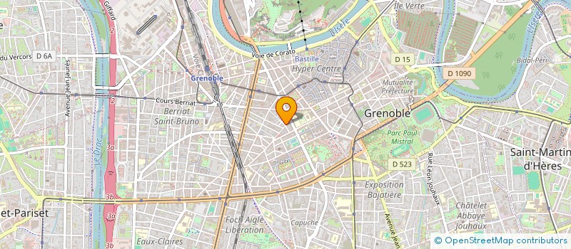 localisation de l'entreprise COLLECTIF ARTISTIQUE DE LA VAGUE  GRENOBLE