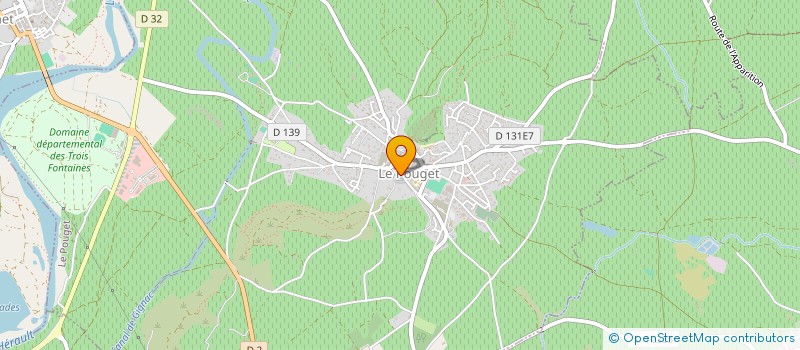 localisation de l'entreprise COLLECTIF ARTISTIQUE DES FAISEURS D ECLATS  LE POUGET