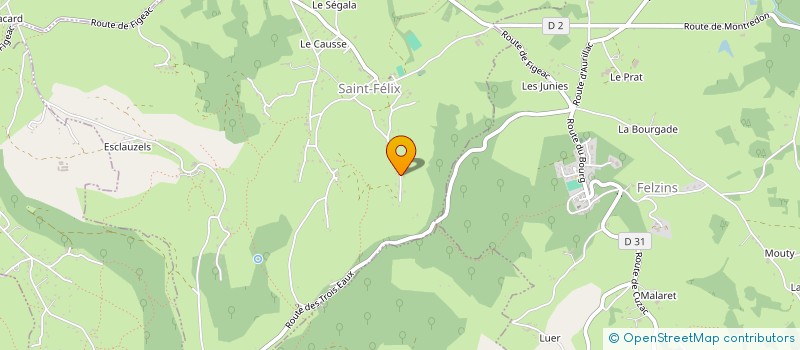 localisation de l'entreprise COLLECTIF ARTISTIQUE INTRA-MATERIA  SAINT-FELIX