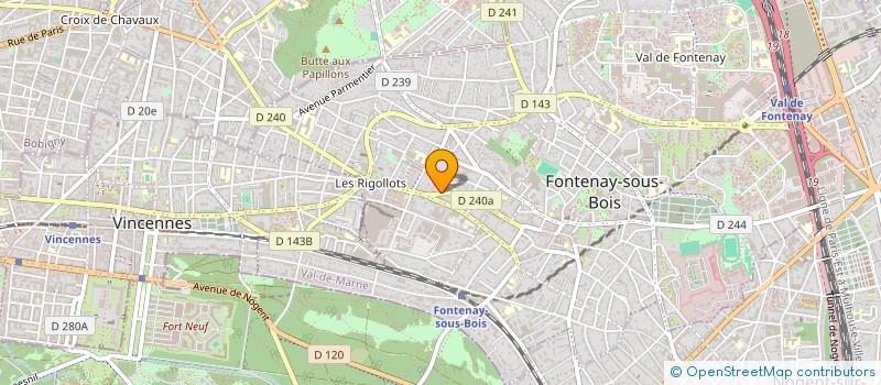 localisation de l'entreprise COLLECTIF ARTISTIQUE LES 100 CULOTTES à FONTENAY-SOUS-BOIS