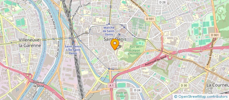 localisation de l'entreprise COLLECTIF ARTISTIQUE LES OUVRIERS  SAINT-DENIS