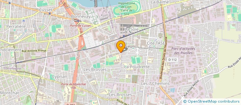 localisation de l'entreprise COLLECTIF ASS SOLIDARITE CONGO-BRAZZA  VILLEURBANNE