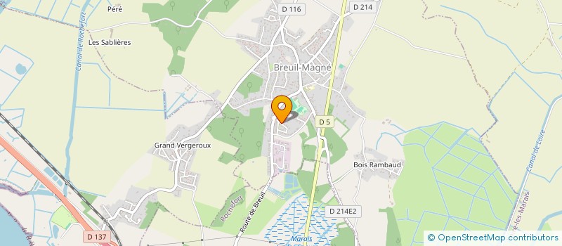 localisation de l'entreprise COLLECTIF ASSOCIATIF DE DEFENSE DE BREUIL-MAGNE (C.A.D.B.M)  BREUIL-MAGNE