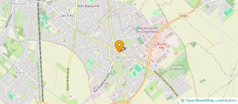 localisation de l'entreprise COLLECTIF ASSOCIATIF DE REPRESENTATION DES MUSIQUES ACTUELLES  BEAURAINS