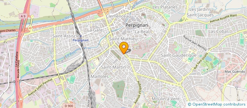 localisation de l'entreprise COLLECTIF ASSOCIATIF DES USAGERS DE LA SANTE 66 à PERPIGNAN