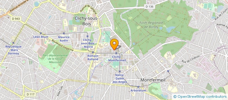 localisation de l'entreprise COLLECTIF ASSOCIATIF DU HAUT CLICHY à CLICHY-SOUS-BOIS