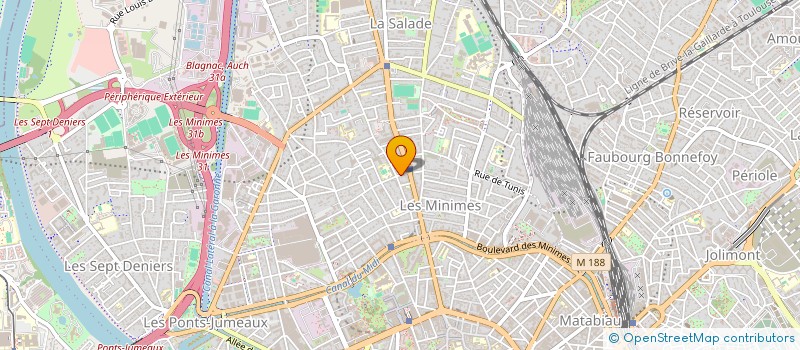 localisation de l'entreprise COLLECTIF ASSOCIATIONS TOULOUSE NORD  TOULOUSE