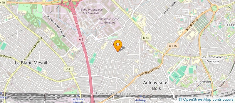 localisation de l'entreprise COLLECTIF BELLES CHOSES à AULNAY-SOUS-BOIS