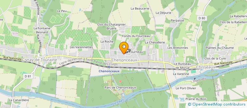 localisation de l'entreprise COLLECTIF BIEN VIVRE A CHENONCEAUX  CHENONCEAUX