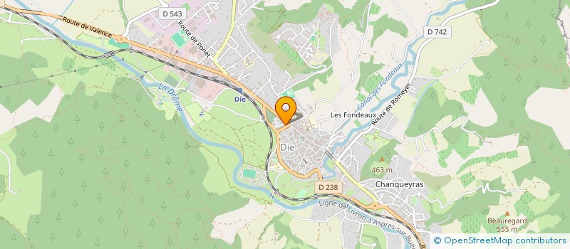 localisation de l'entreprise COLLECTIF BIODIVERSITE DIOIS  DIE