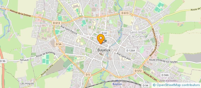 localisation de l'entreprise COLLECTIF BLEU SOLEIL  BAYEUX