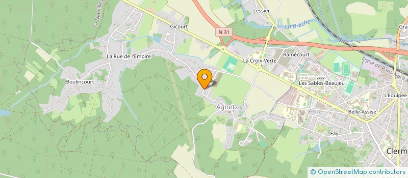 localisation de l'entreprise COLLECTIF CINQ SUR CINQ - COMPAGNIE KALAM'  AGNETZ