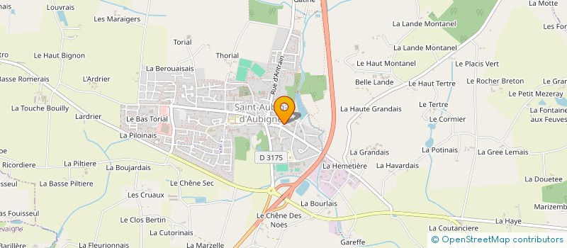 localisation de l'entreprise COLLECTIF CITOYEN AU COEUR DE SAINT AUBIN  SAINT-AUBIN-D'AUBIGNE