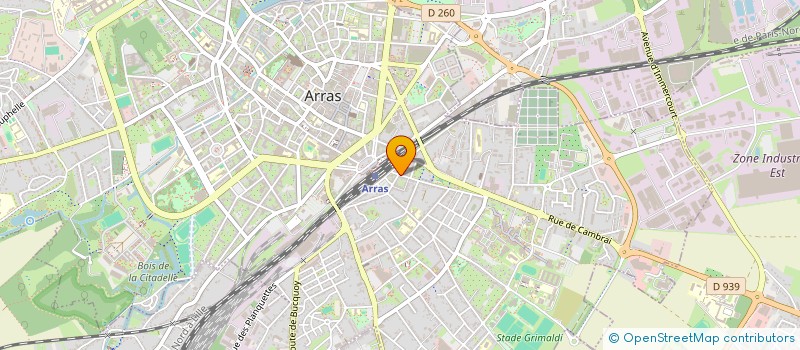 localisation de l'entreprise COLLECTIF CITOYEN DE DEFENSE DES SERVICES PUBLICS à ARRAS