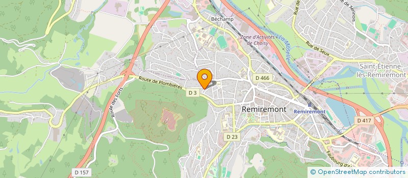 localisation de l'entreprise COLLECTIF CITOYEN ESPOIR  REMIREMONT