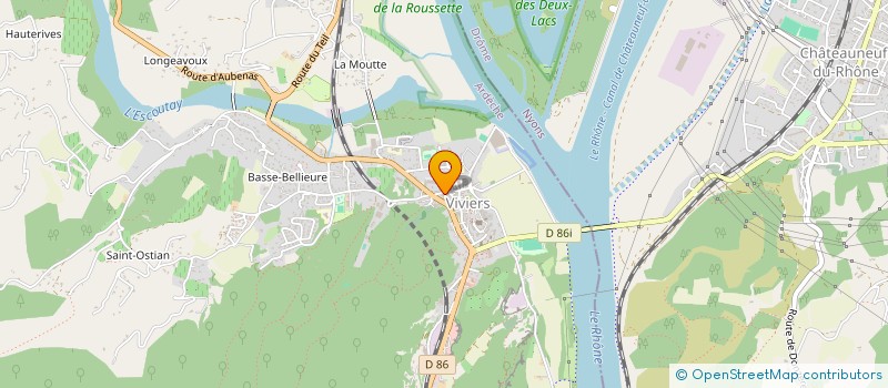 localisation de l'entreprise COLLECTIF CITOYEN VIVAROIS CONTRE LE GAZ DE SCHISTE à VIVIERS