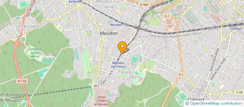 localisation de l'entreprise COLLECTIF CONTREVENT à MEUDON