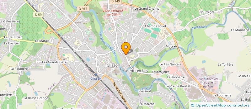 localisation de l'entreprise COLLECTIF CROSSOVER  CLISSON