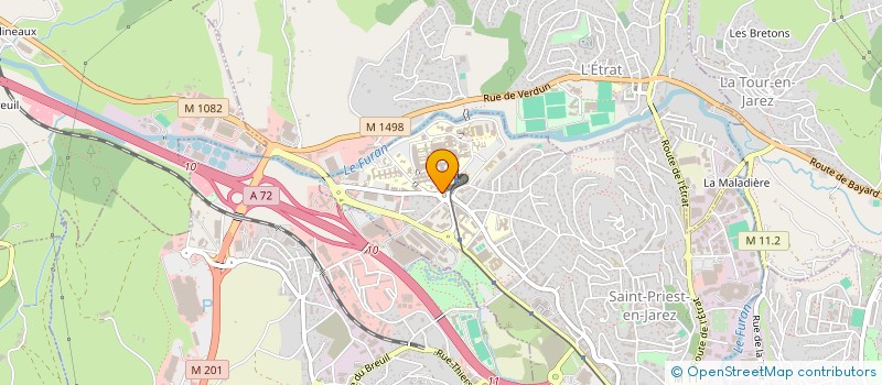 localisation de l'entreprise COLLECTIF D'ACCOMPAGNEMENT LIGERIEN DE SOINS DE SUPPORT ONCOLOGIQUE  SAINT-PRIEST-EN-JAREZ