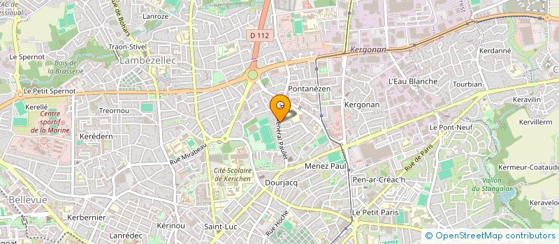 localisation de l'entreprise COLLECTIF D'ACTION EN PAYS D'IROISE ET DES ABERS à BREST