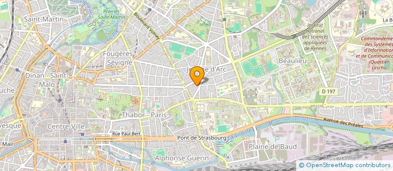 localisation de l'entreprise COLLECTIF D'AIDE AU TRAVAIL D'ARTISTE  RENNES