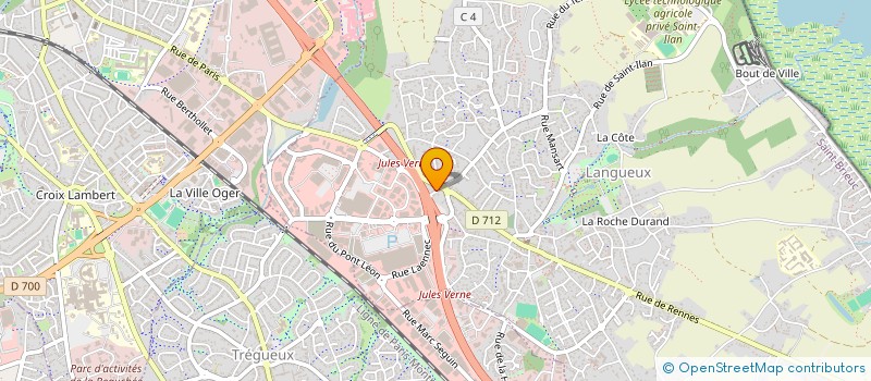 localisation de l'entreprise COLLECTIF D'AIDE AUX JEUNES MIGRANTS ET LEURS ACCOMPAGNANTS DES COTES D'ARMOR - CAJMA22 à LANGUEUX