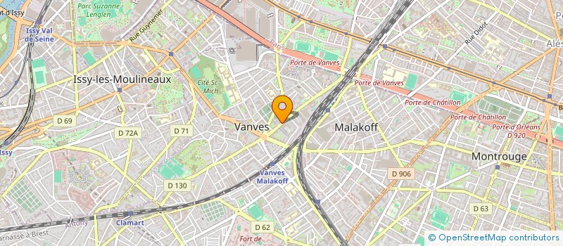 localisation de l'entreprise COLLECTIF D'ANIMATION POUR L HABITAT PARTICIPATIF à VANVES