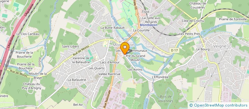 localisation de l'entreprise COLLECTIF D ARTISTES KWA à MONTBAZON