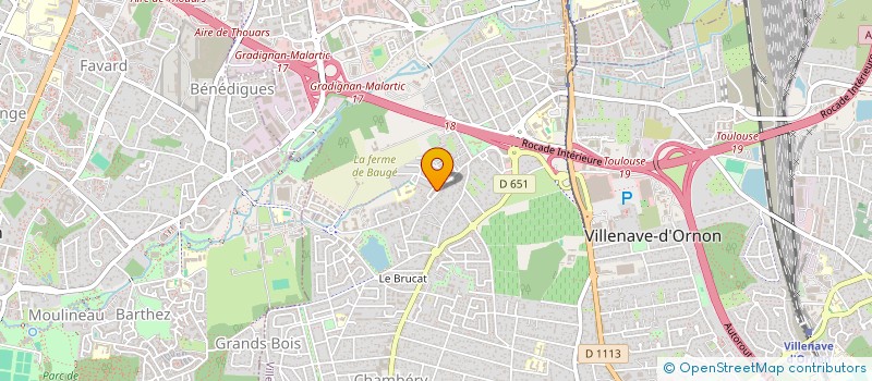 localisation de l'entreprise COLLECTIF D'ARTISTES LES ILLUMINES  VILLENAVE-D'ORNON