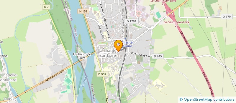 localisation de l'entreprise COLLECTIF D'ENTRAIDE SOLIDAIRE à LA CHARITE-SUR-LOIRE