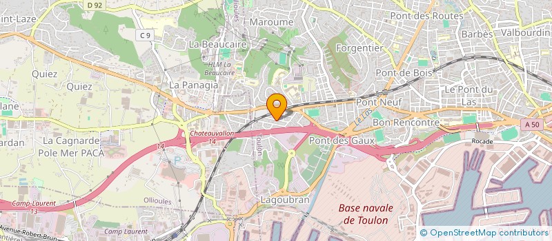 localisation de l'entreprise COLLECTIF DE CREATION ET DIFF MUSICALE à TOULON