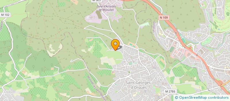 localisation de l'entreprise COLLECTIF DE DEFENSE POUR UNE IMPLANTATION CONCERTEE DES ANTENNES RELAIS SUR LA COMMUNE DE SAINT GEORGES D'ORQUES  SAINT-GEORGES-D'ORQUES