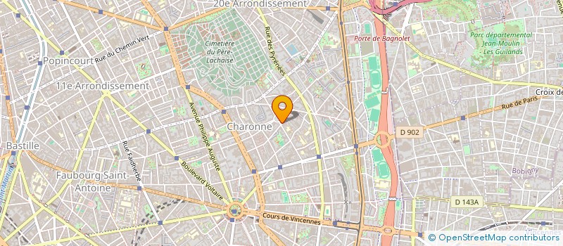 localisation de l'entreprise COLLECTIF DE L HABITAT URBAIN  PARIS