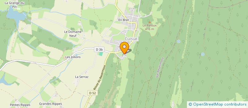 localisation de l'entreprise COLLECTIF DE L HOMME DEBOUT  VAL-REVERMONT