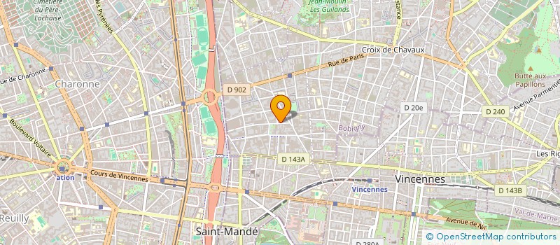 localisation de l'entreprise COLLECTIF DE L'INSERTION PAR LA FORMATION ET L'ACCOMPAGNEMENT (CIFA) à MONTREUIL