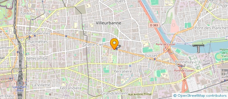 localisation de l'entreprise COLLECTIF DE LIEN ET D'ACTIONS DE PROXIMITE  VILLEURBANNE