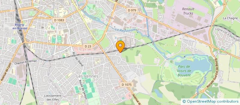 localisation de l'entreprise COLLECTIF DE RIVERAINS CONTRE LES NUISANCES DU CENTRE PENITENTIAIRE à BOURG-EN-BRESSE