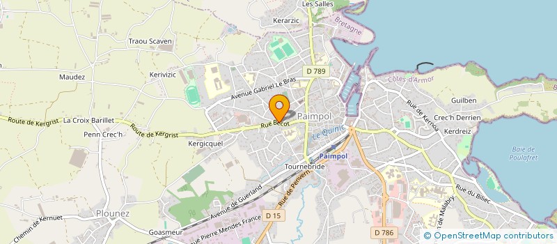 localisation de l'entreprise COLLECTIF DE SOUTIEN AUX MIGRANTS DU GOELO (CSMG)  PAIMPOL