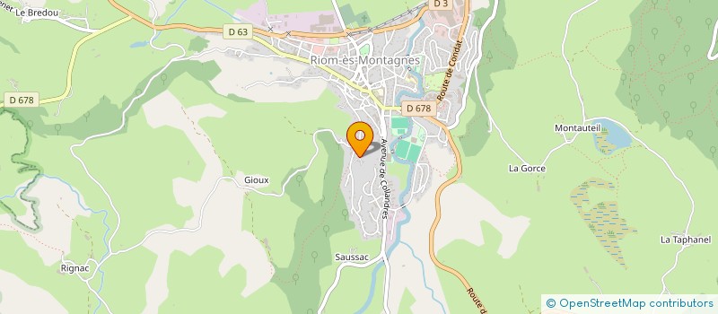 localisation de l'entreprise COLLECTIF DE SOUTIEN AUX REFUGIE(E)S DE CHAMPAGNAC à RIOM-ES-MONTAGNES