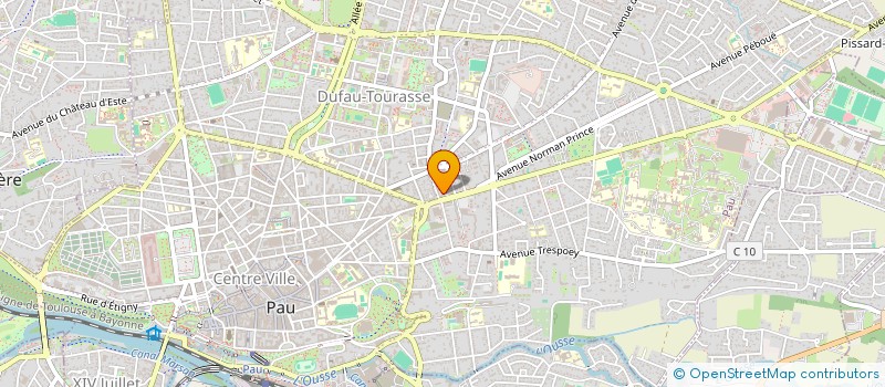 localisation de l'entreprise COLLECTIF DEFENSE DES VICTIMES DE L'ABANDON DE FAMILLE à PAU