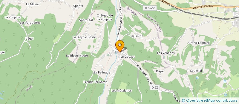 localisation de l'entreprise COLLECTIF DES 4 MAISONS  URVAL