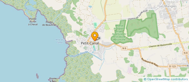 localisation de l'entreprise COLLECTIF DES ACTEURS PROFESSIONNELS DE L EDUCATION ARTISTIQUE ET DE LA CULTURE à PETIT-CANAL