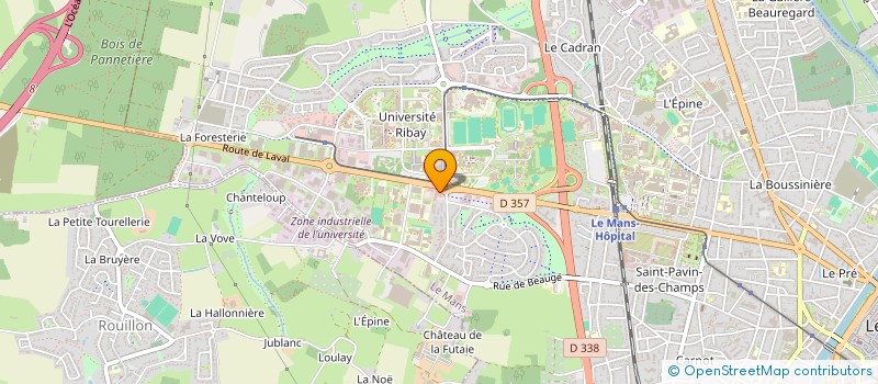 localisation de l'entreprise COLLECTIF DES ALTERNANTS DES PAYS DE LA LOIRE  LE MANS