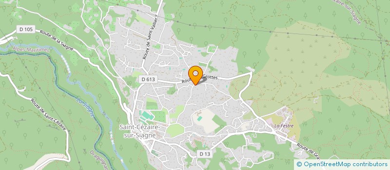 localisation de l'entreprise COLLECTIF DES ASSOCIATIONS DE SAPEURS POMPIERS DU PAYS GRASSOIS à SAINT-CEZAIRE-SUR-SIAGNE