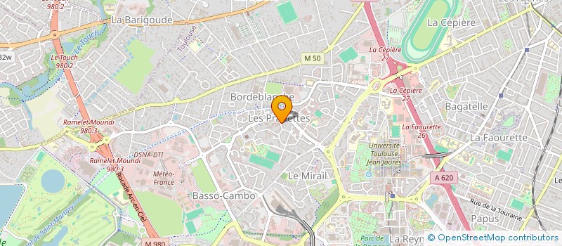 localisation de l'entreprise COLLECTIF DES ASSOCIATIONS DES PRADETTES  TOULOUSE