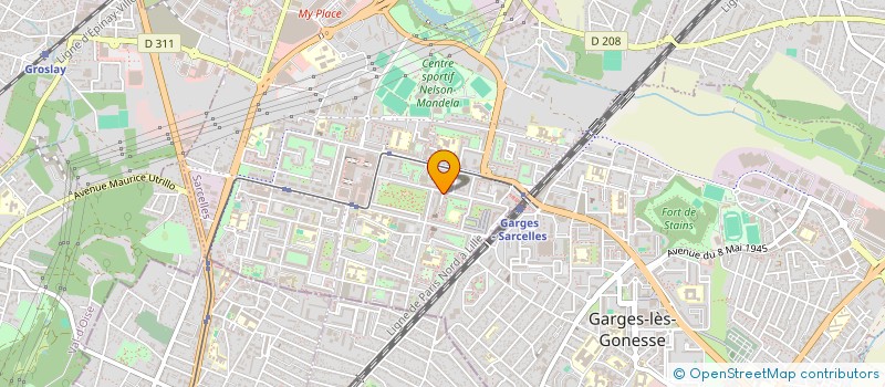 localisation de l'entreprise COLLECTIF DES ASSOCIATIONS MUSULMANES DE SARCELLES  SARCELLES