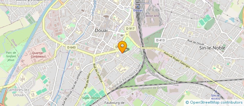localisation de l'entreprise COLLECTIF DES CENTRES SOCIAUX DU DOUAISIS à DOUAI