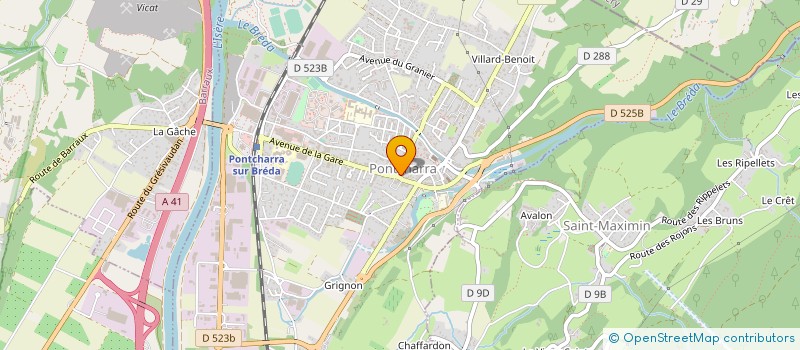 localisation de l'entreprise COLLECTIF DES COMPAGNIES DU GRESIVAUDAN  PONTCHARRA